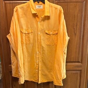 Express women’s Vibrant Orange Casual Shirt size xl